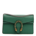 Gucci Calfskin Super Mini Dionysus Shoulder Bag Emerald