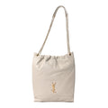 Saint Laurent Lambskin Matelasse Monogram Medium Jamie 4.3 Pochon Crema Soft