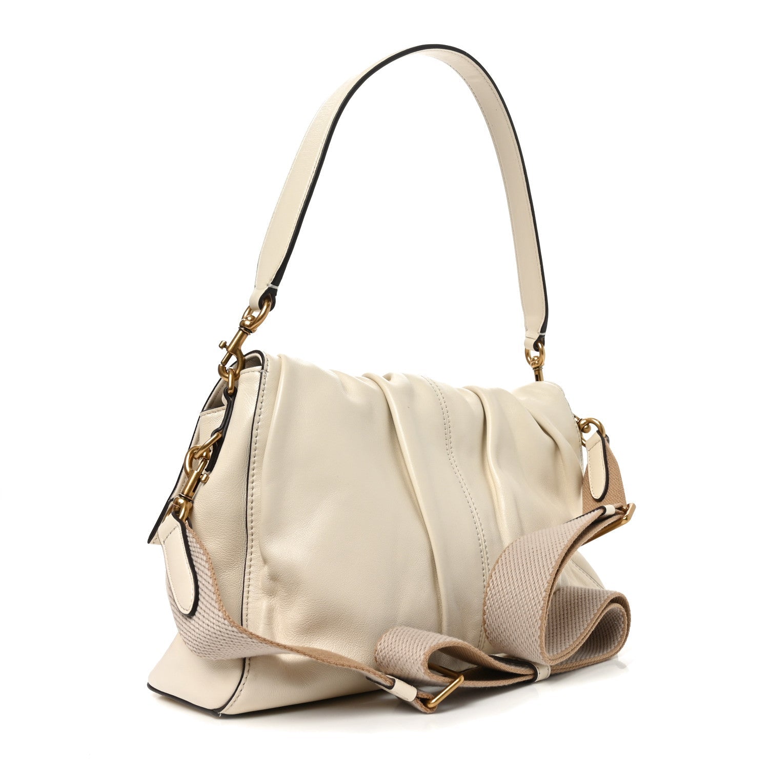 Marc Jacobs Calfskin The Cristina Messenger Ivory