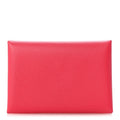 Hermès Epsom Calvi Duo Card Case Framboise