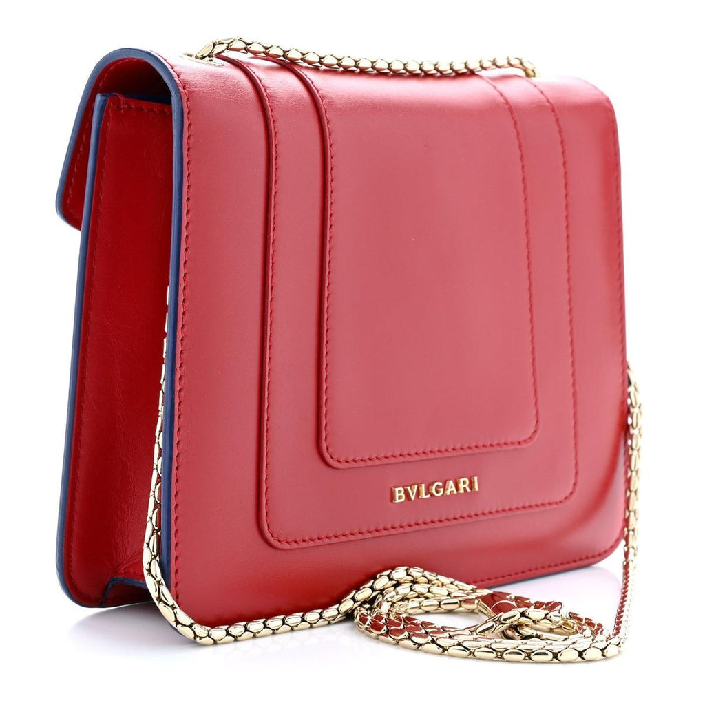 BVLGARI SERPENTI IN LOVE FOREVER CROSSBODY BAG IN RED CALFSKIN