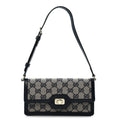 Gucci GG Monogram Mini Luce Shoulder Bag Beige Blue