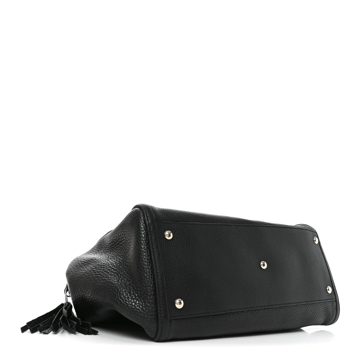 Gucci Pebbled Calfskin Medium Soho Shoulder Bag Black