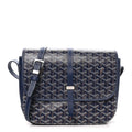 Goyard Goyardine Belvedere II MM Messenger Bag Navy