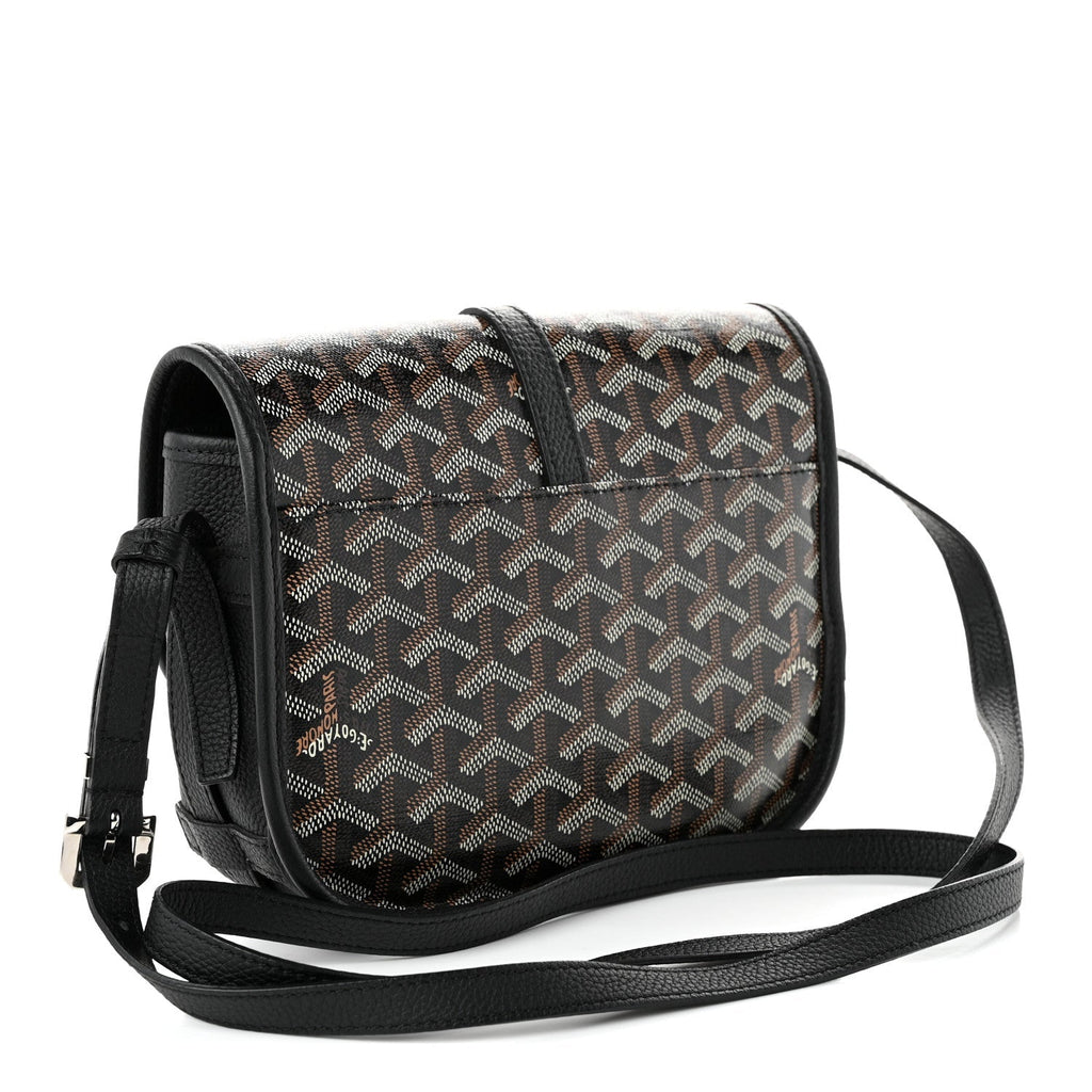 Goyard Belvedere PM Messenger Bag in Black Goyardine