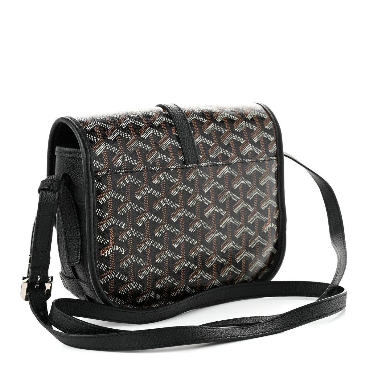 Goyard Goyardine Belvedere II PM Messenger Bag Black Black