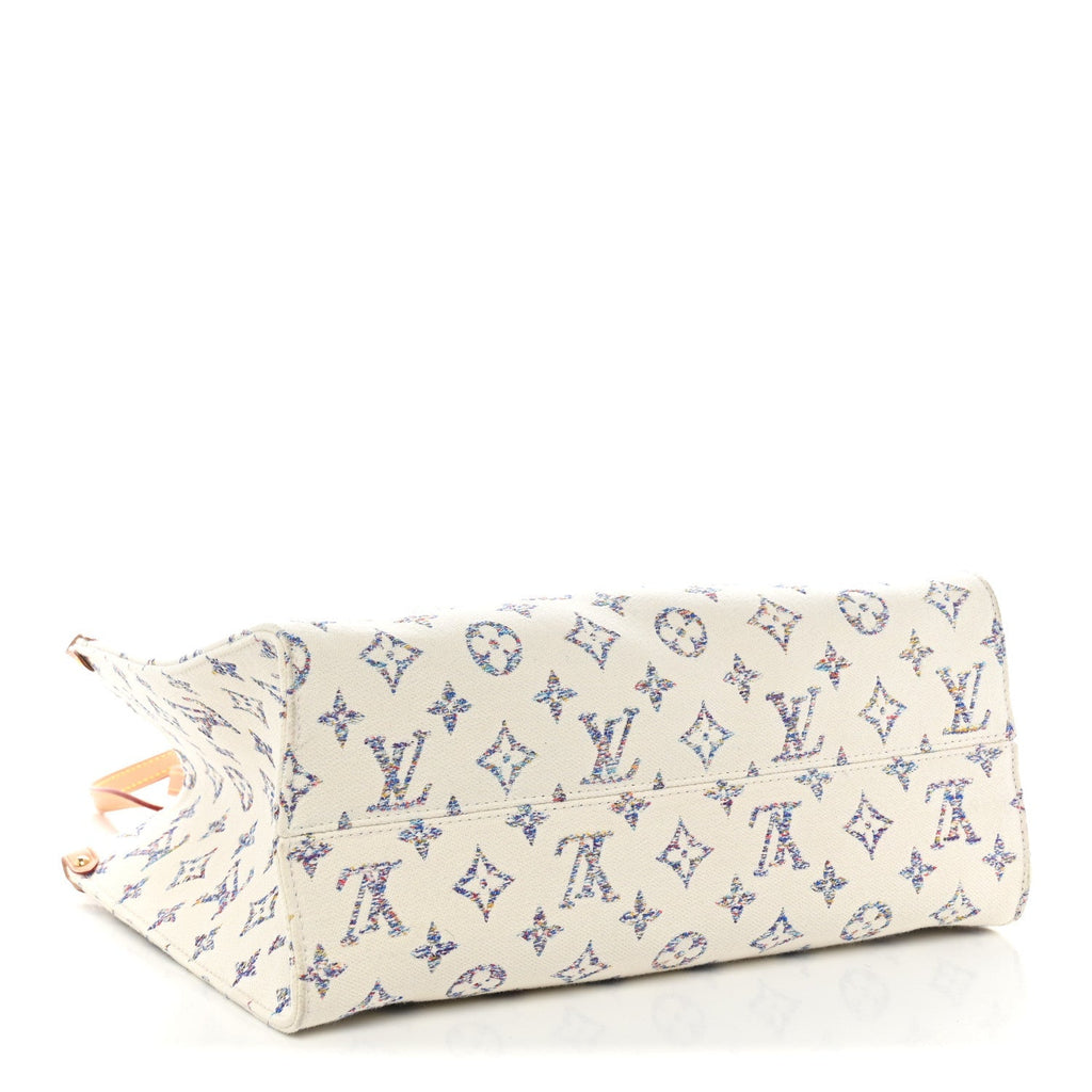 Louis Vuitton Monogram Jacquard Nautical Onthego MM Multicolor Beige