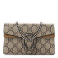 Gucci GG Supreme Monogram Super Mini Dionysus Shoulder Bag Taupe