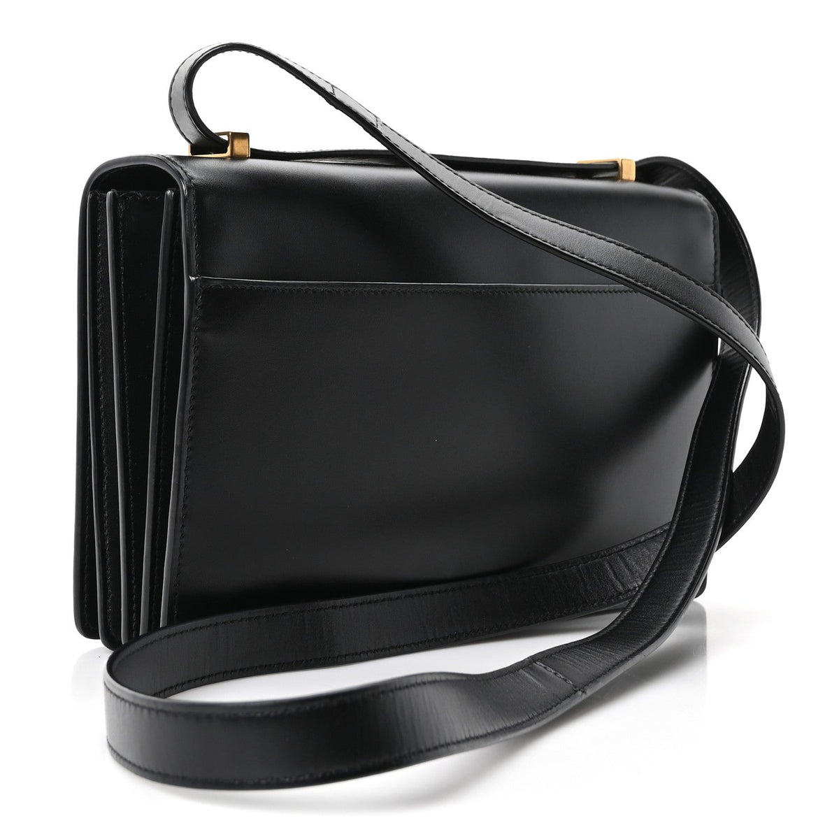 Saint Laurent Calfskin Monogram Small Dylan Shoulder Bag Black
