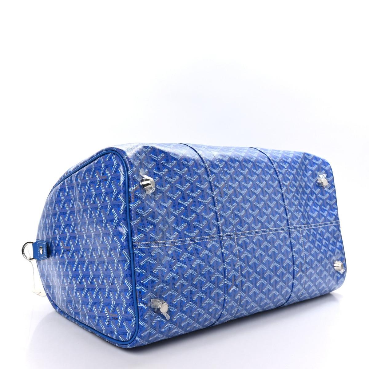 Goyard Croisiere 35 Bleu Ciel - Side profile view