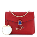 BVLGARI SERPENTI IN LOVE FOREVER CROSSBODY BAG IN RED CALFSKIN