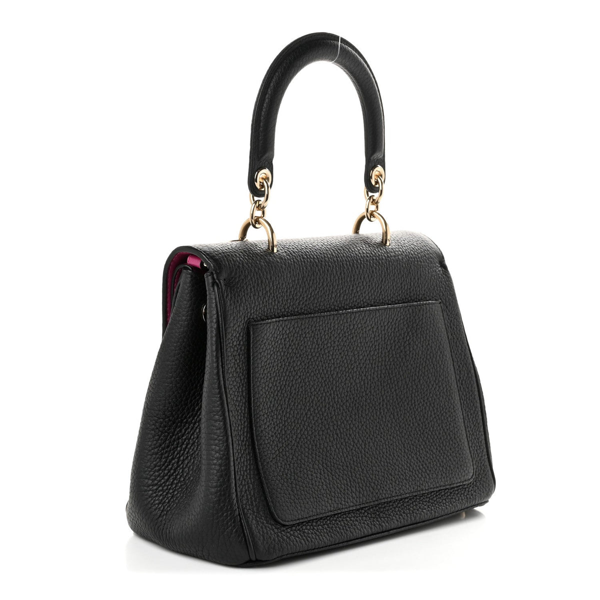 Dior Bullcalf Small Be Dior Flap Black Fraise
