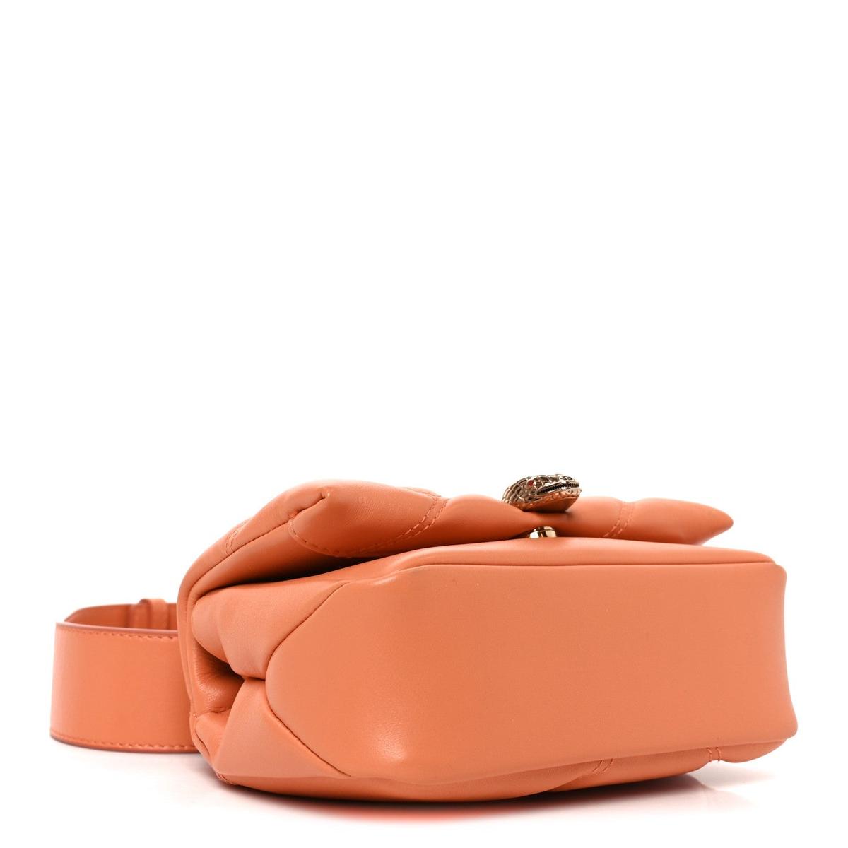 BVLGARI SERPENTI CABOCHON MINI CROSSBODY BAG IN ORANGE CALFSKIN