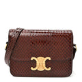 Celine Watersnake Teen Triomphe Brown