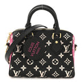 Louis Vuitton Empreinte Monogram Spring in the City Speedy Bandouliere 20 Black White Pink