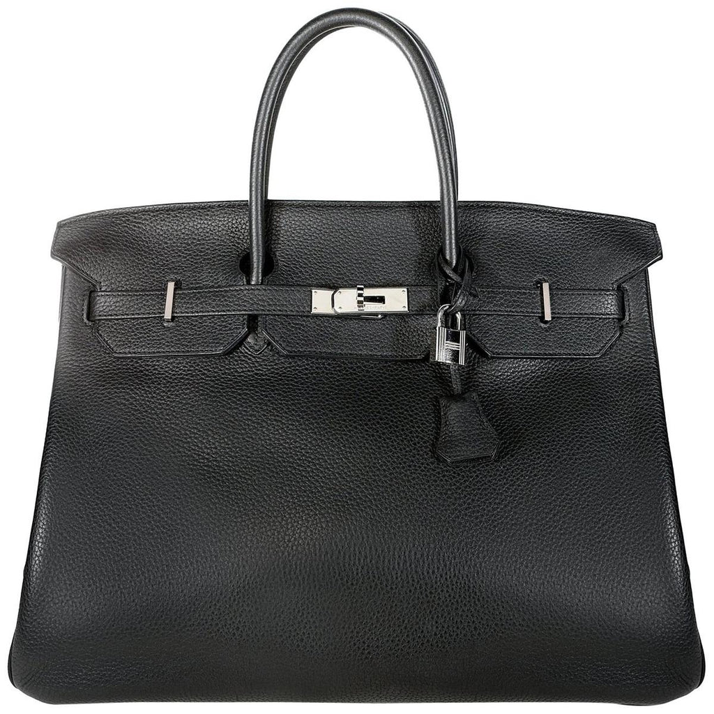 Hermès Birkin 40 Noir Togo front view