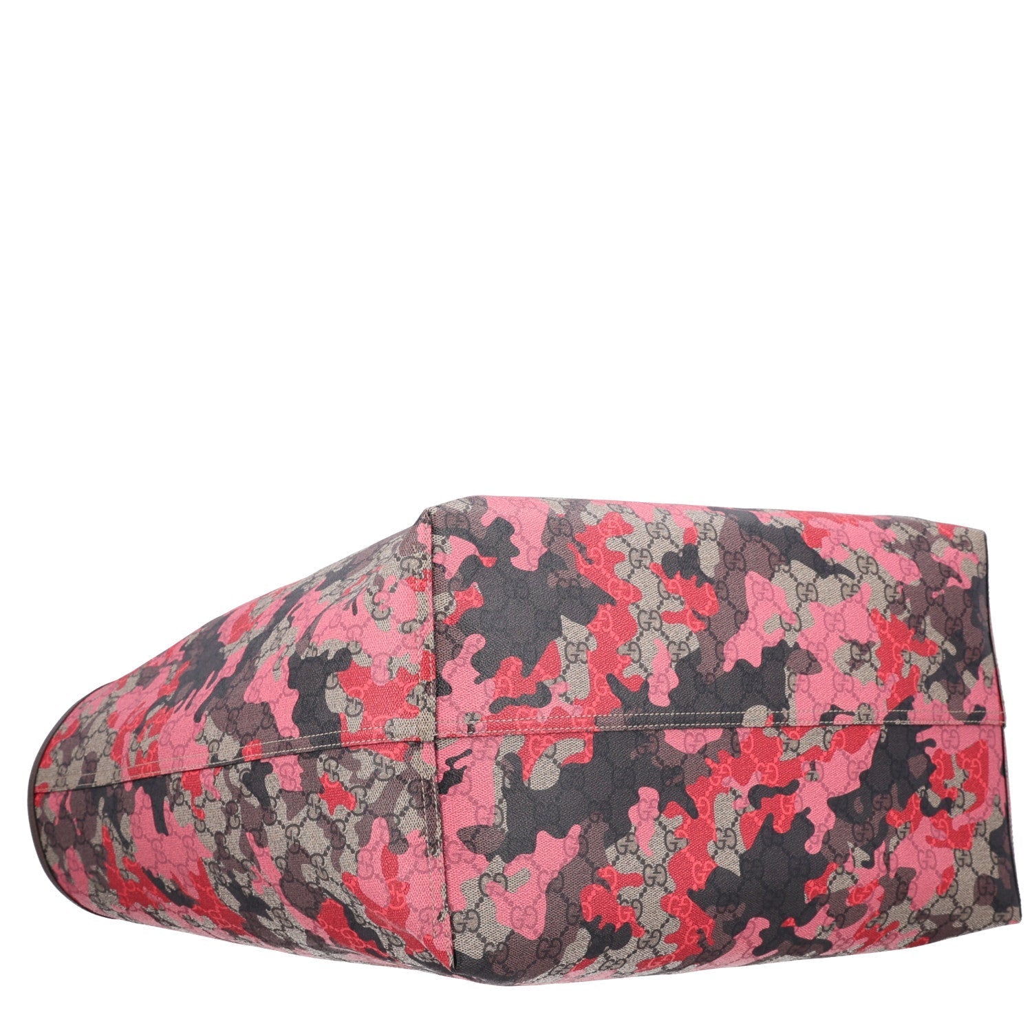 Gucci GG Supreme Monogram Camouflage Tote Pink Red