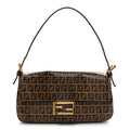 Fendi Vinyl Zucchino Baguette Tobacco