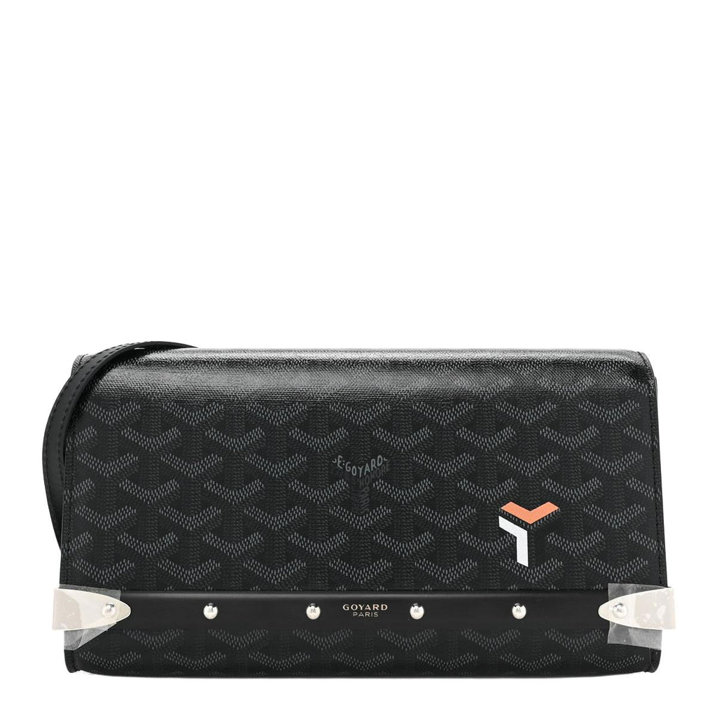 Goyard Monte-Carlo Flat Clutch in Black Goyardine