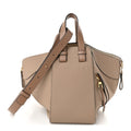 Loewe Grained Calfskin Small Hammock Shoulder Bag Sand