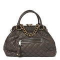 Marc Jacobs Calfskin Quilted Stam Brown