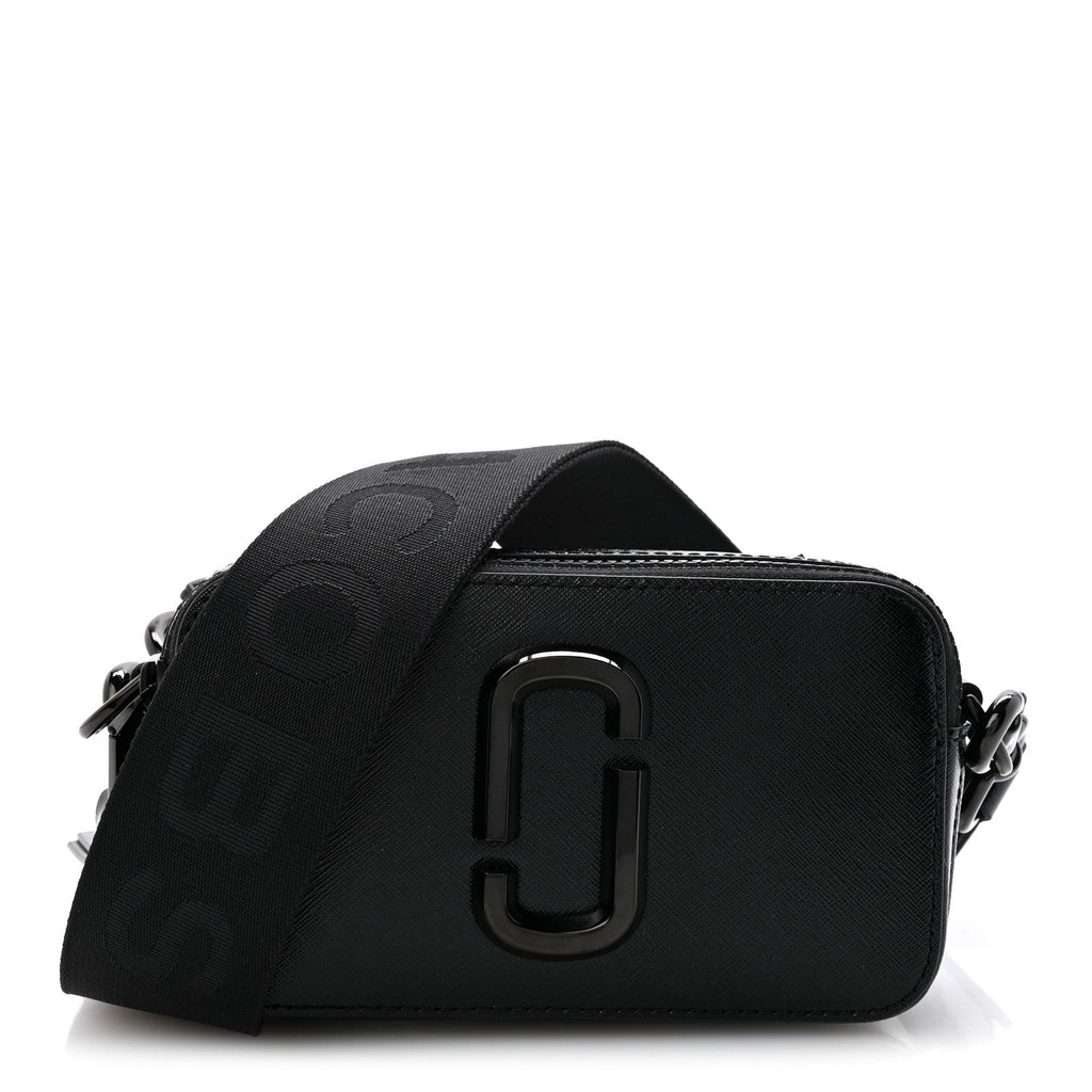 Marc Jacobs Saffiano Snapshot Camera Bag Black