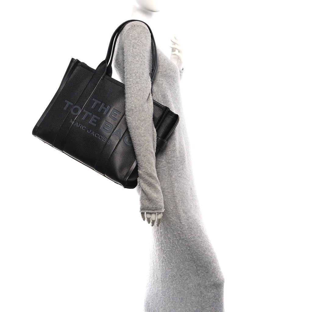 Marc Jacobs Grained Calfskin Large The Tote Bag Black