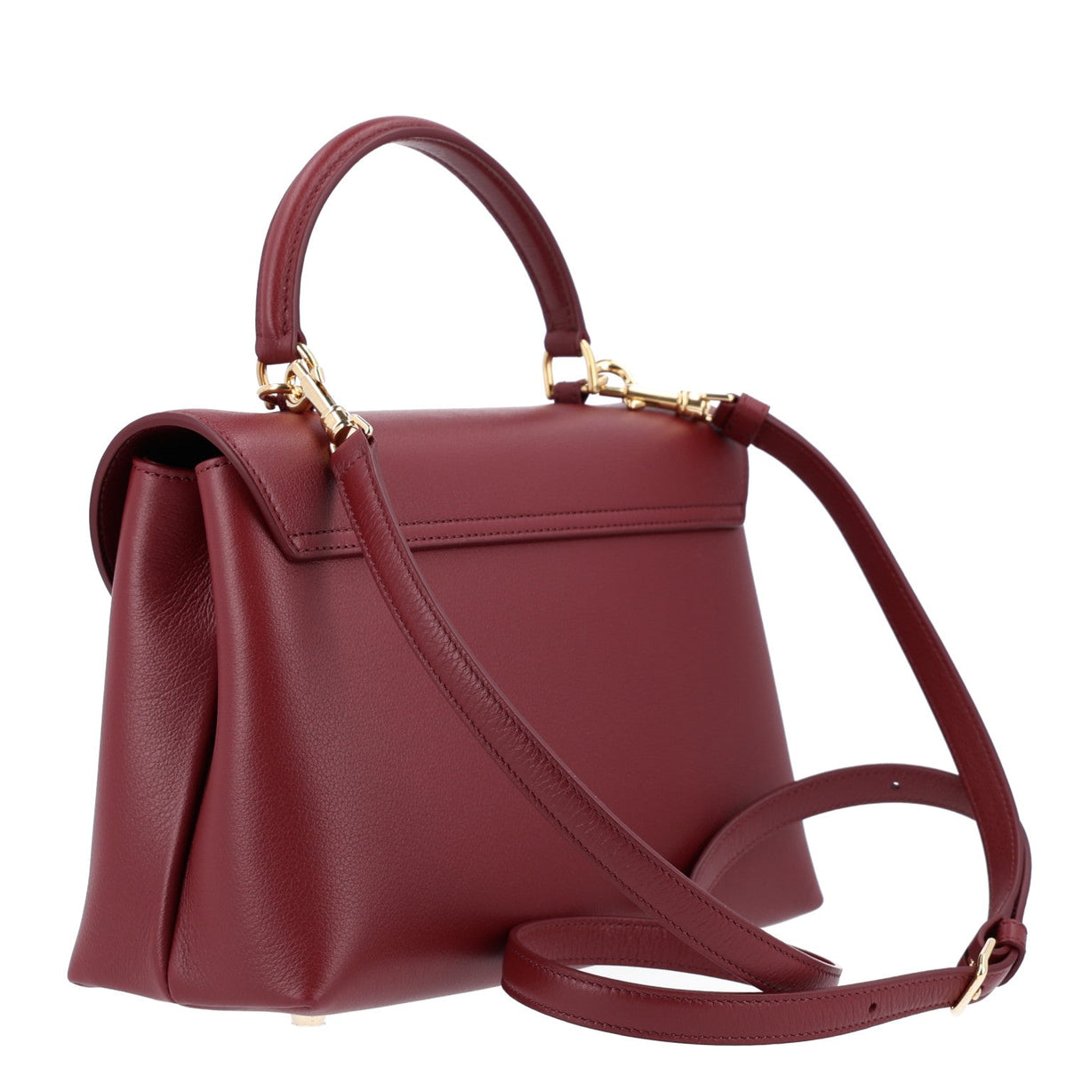 Celine Supple Grained Calfskin Medium Nino Light Burgundy