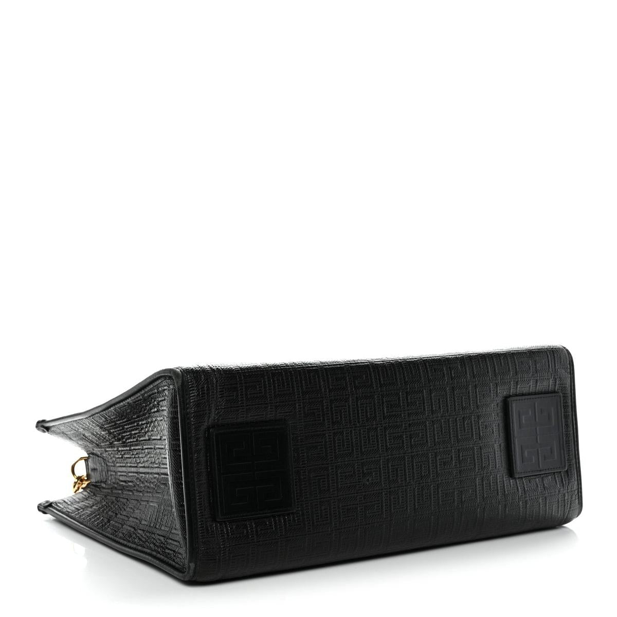Givenchy 4G Coated Canvas Logo Medium G-Tote Black - bottom view