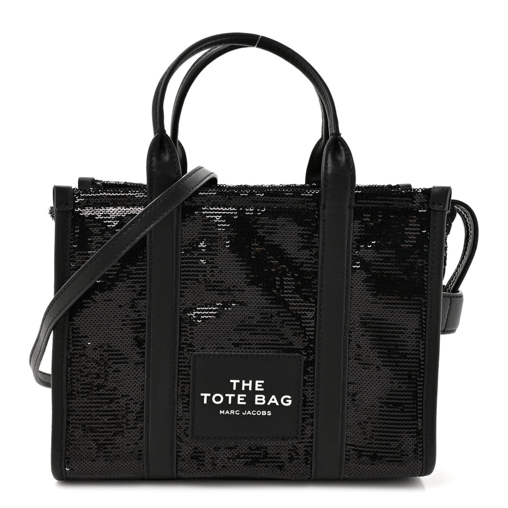 Marc Jacobs Sequin Small The Tote Bag Black