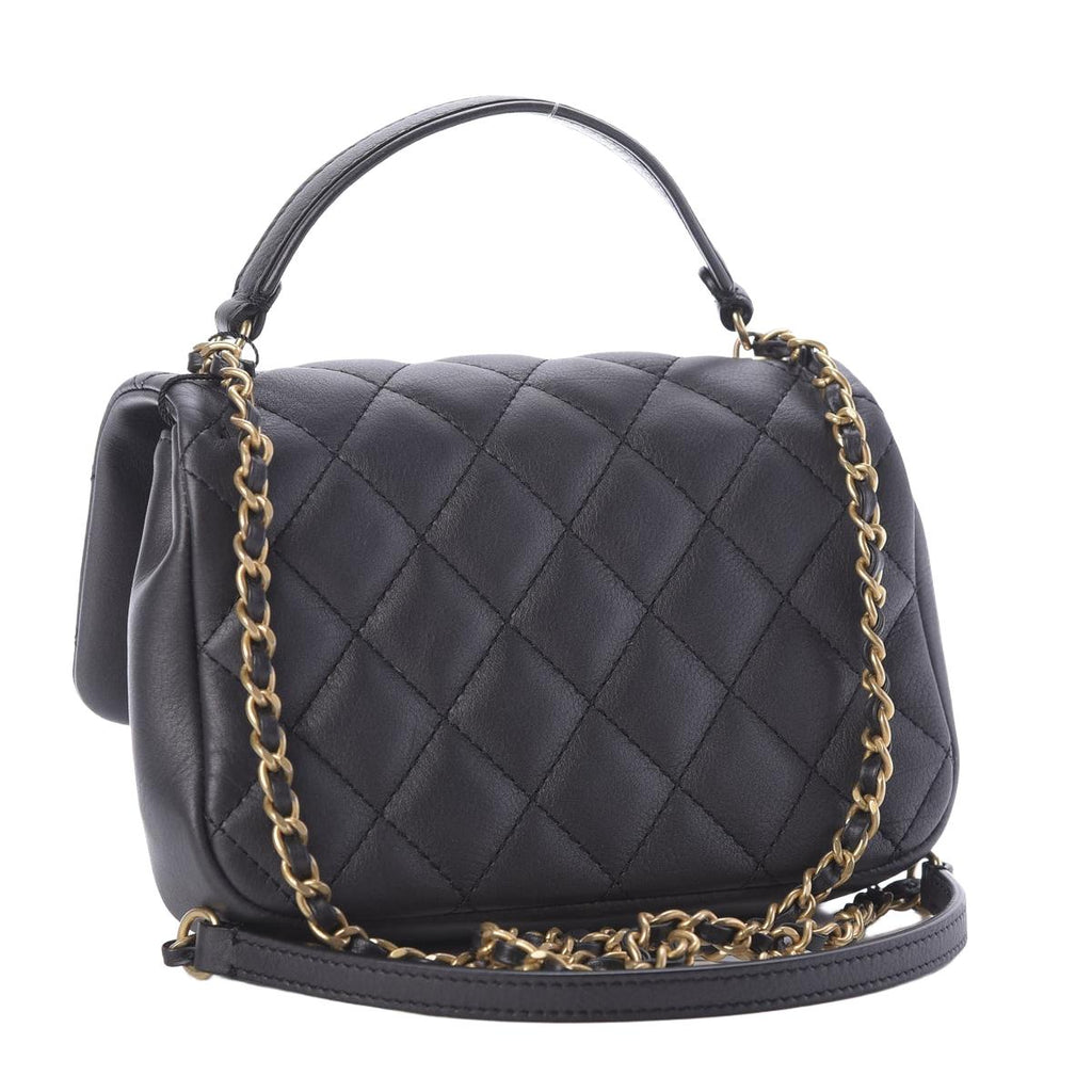CHANEL FLAP BAG WITH TOP HANDLE LARGE