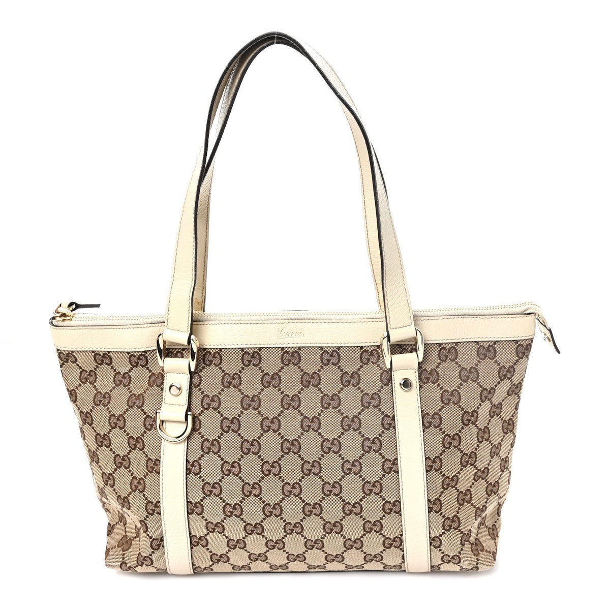 Gucci Monogram Medium Abbey Tote Off White