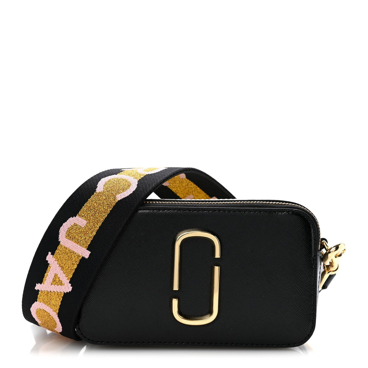 Marc Jacobs Saffiano Small Snapshot Camera Bag Black Multicolor
