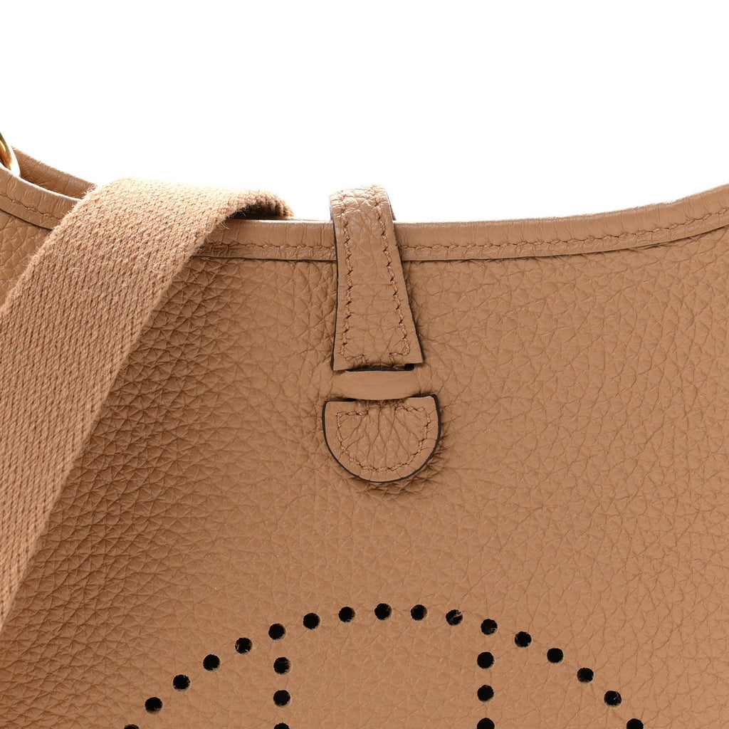 Hermès Taurillon Clemence Amazone Evelyne TPM Chai