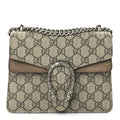 Gucci GG Supreme Monogram Mini Dionysus Shoulder Bag Taupe