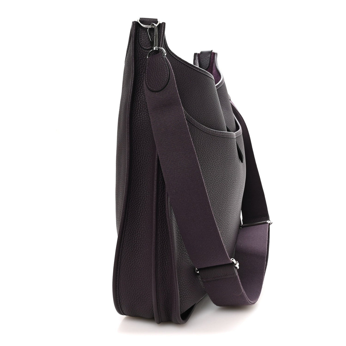Hermès Taurillon Clemence Evelyne III TGM Prune
