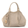 Gucci Guccissima Medium Sukey Tote Mystic White