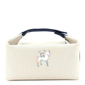 Hermès Canvas Large Bride-A-Brac Cabriole Case gris perle