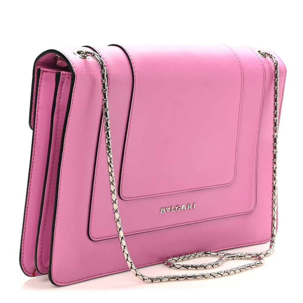 BVLGARI SERPENTI FOREVER SHOULDER BAG IN PINK CALFSKIN