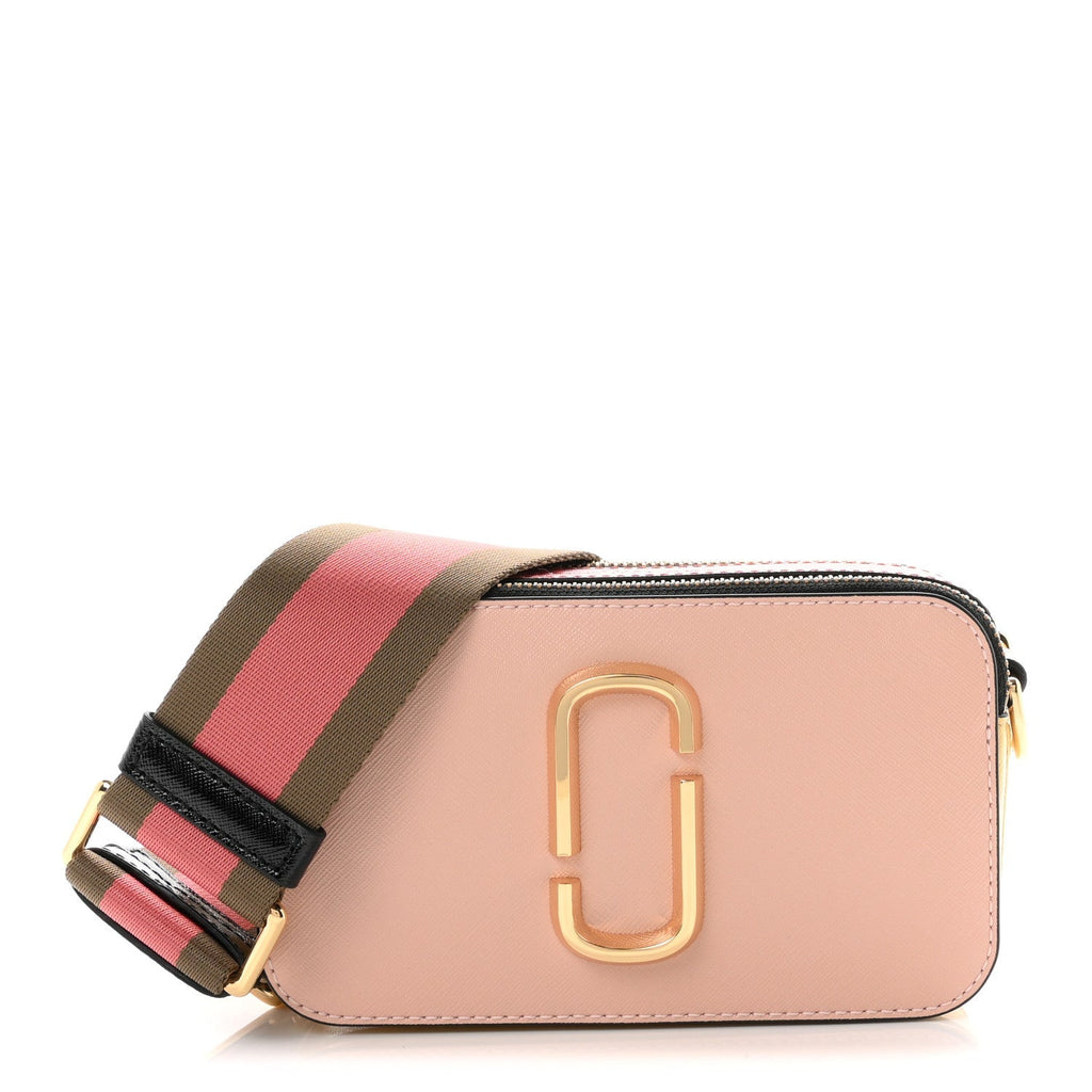 Marc Jacobs Saffiano Small Snapshot Camera Bag New Rose
