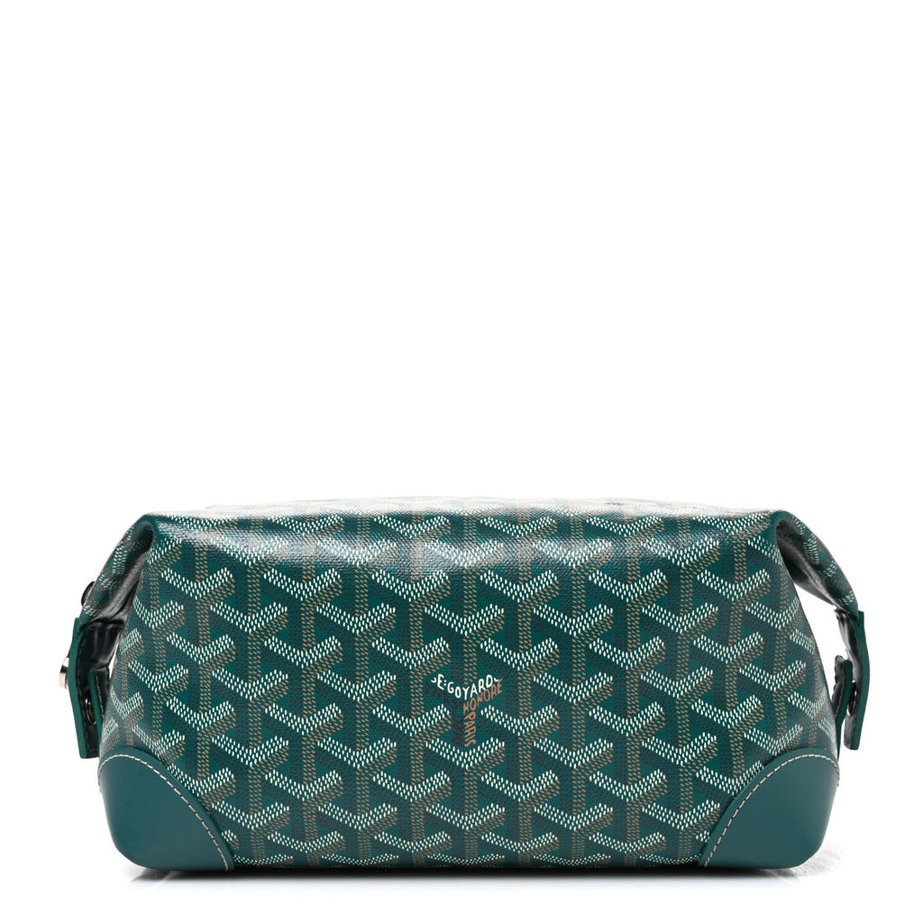 Goyard Goyardine Boeing 25 Trousse de Toilette Green