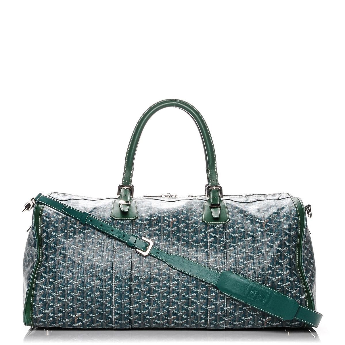 Goyard Croisiere 35 Vert - 3/4 front view