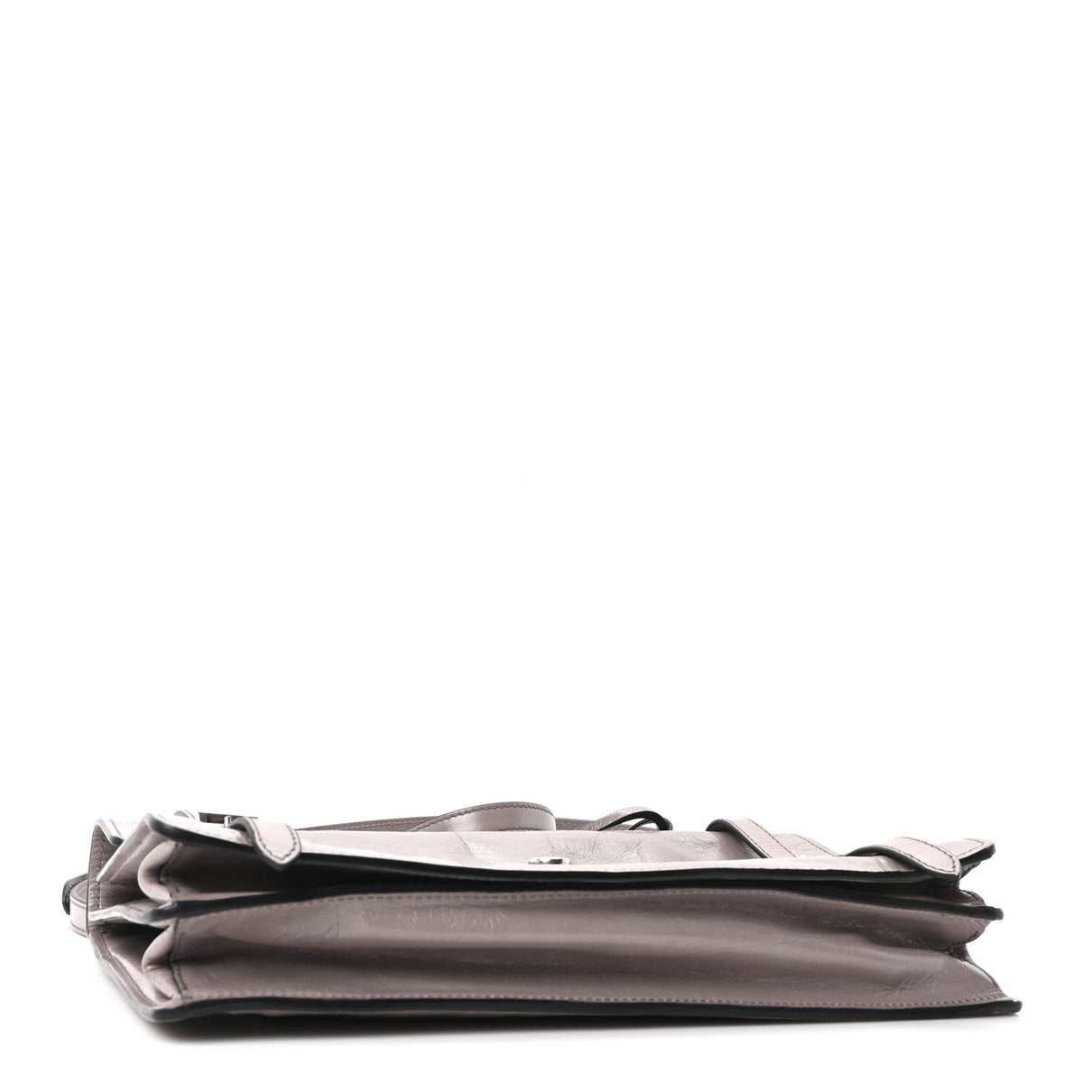 Prada Glossy Calfskin Medium Sound Shoulder Bag Peltro