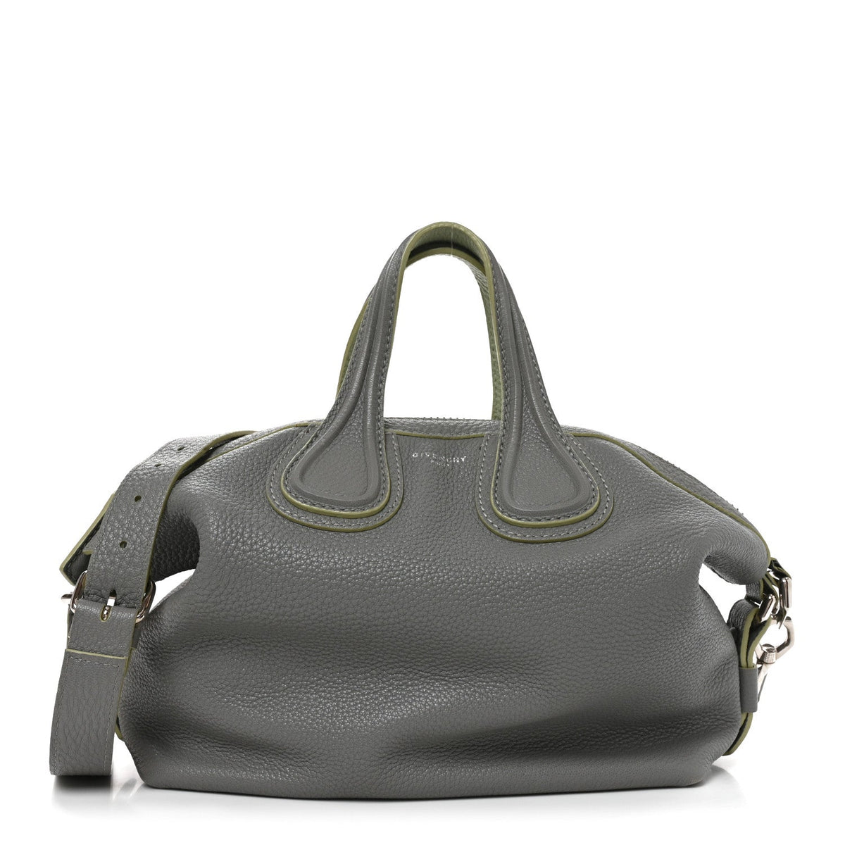 Givenchy Pebbled Calfskin Small Nightingale Pearl Grey