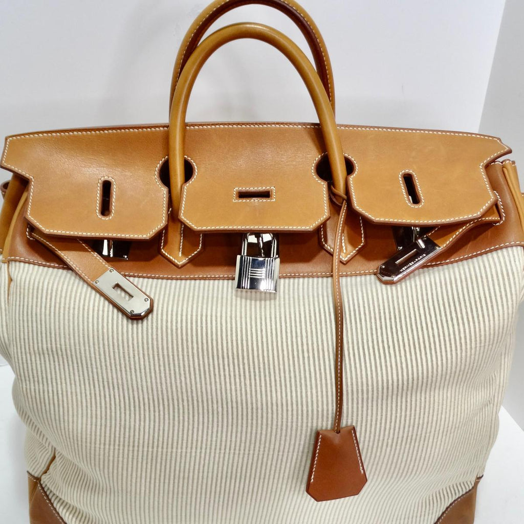 Hermès Birkin 50 Fauve Barenia side view