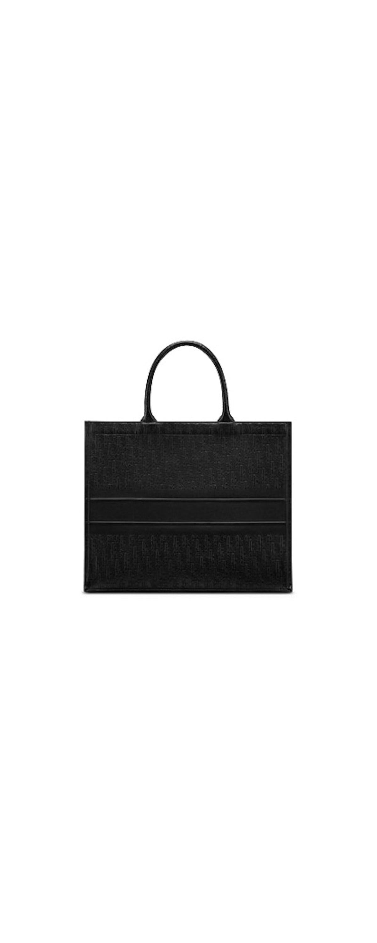 Dior Book Tote Oblique black - back view