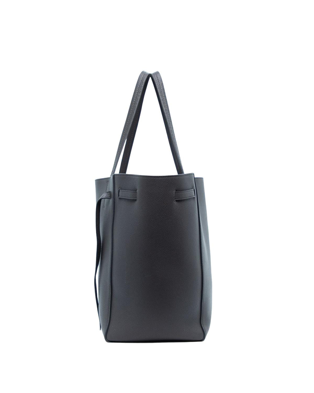Celine Medium Cabas Phantom Bag Charcoal Grained Calfskin - Side view