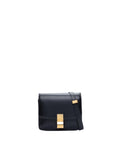 Celine Classic Box Small Bag Black Calfskin - Front view