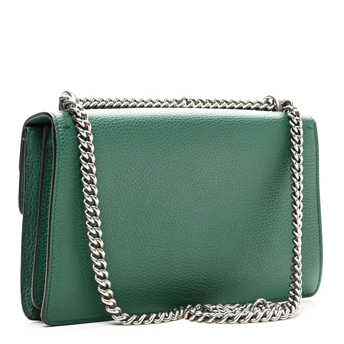 Gucci Pebbled Calfskin Small Dionysus Shoulder Bag Emerald