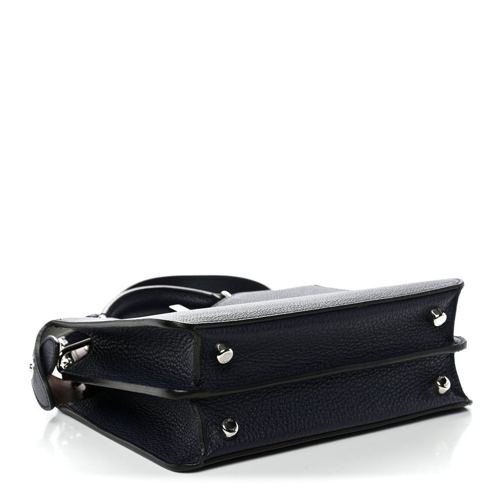 Fendi Mini Peekaboo I SEE U Satchel Blue Dark Brown detail view